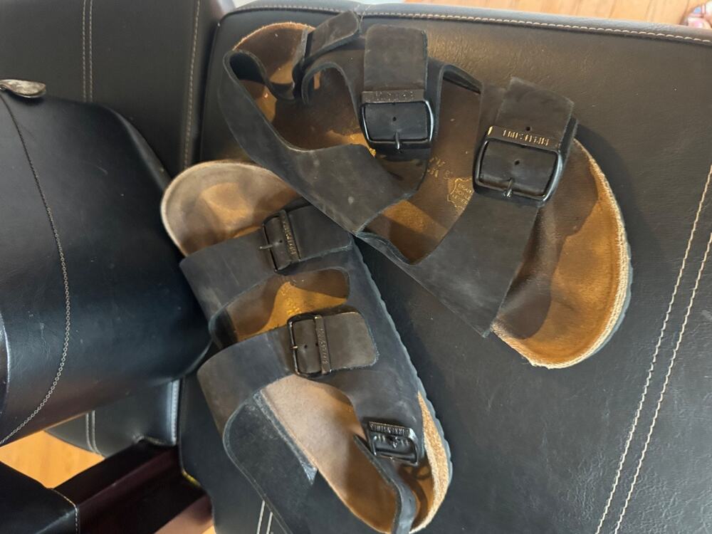 Birkenstock Milano Leather Sandals Size EU 39 Women 8 Slingback (SAN100